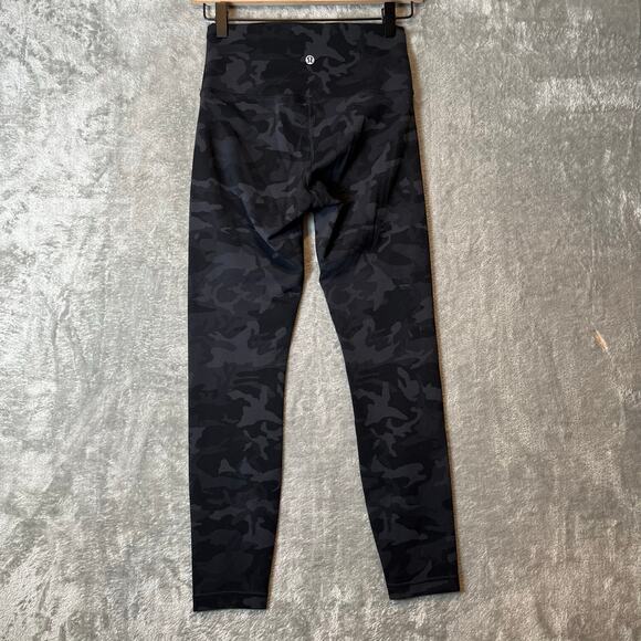 Lululemon Wunder Train High-Rise Tight 25" Incognito‎ Camo Multi Grey Size 6 - Picture 1 of 6